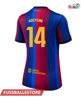 Günstige Barcelona Karim Adeyemi #14 Heimtrikot Damen 2026-27 Kurzarm